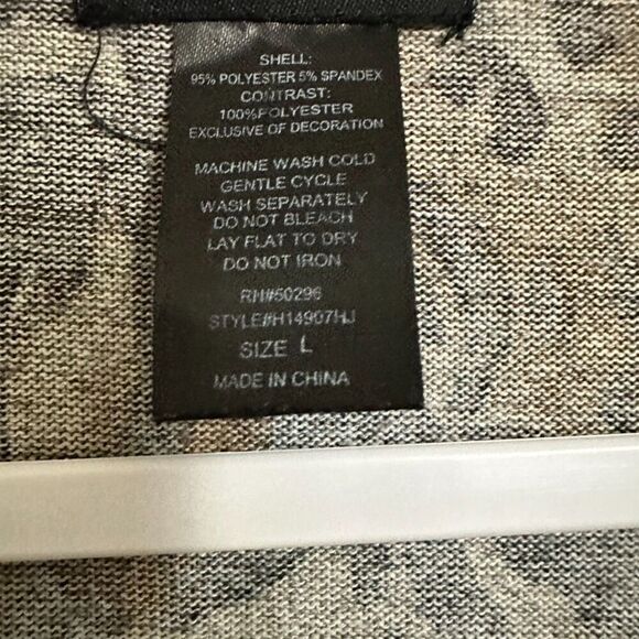 Vintage Joei & I Leopard Print 3/4 Blouse Women's L Ruffle Bell Sleeve Y2K Retro - Picture 4 of 5